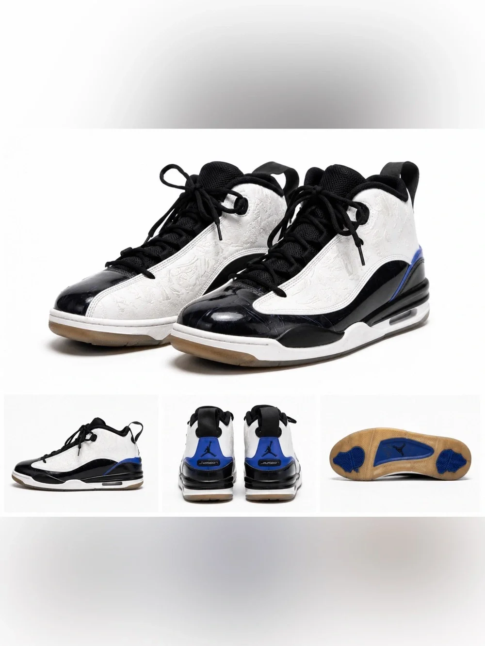 Air Jordan Dub Zero White/Concord Black